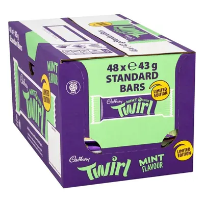 Cadbury Limited Edition Mint Flavour Twirl 43g Full Box Of Bars