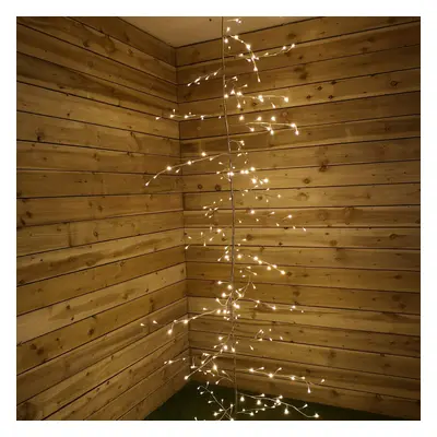 Premier 3m Outdoor and Indoor Gold Lit Branch Garland, LEDs