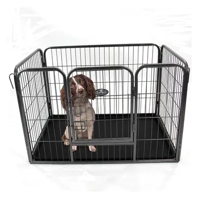 Heavy Duty Dog Cage Pet Metal Run Folding - Small