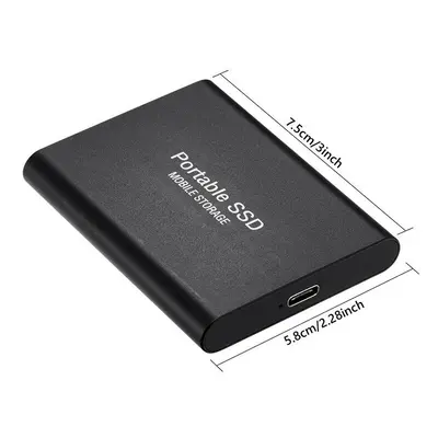 (16TB, black) External Hard Drive Portable Shockproof Mobile SSD