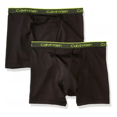 Calvin Klein Boys' Performance Boxer Brief Underwear Pack Black/Bl