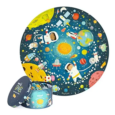 Solar System Puzzle Space Round Jigsaw Puzzle for Children Age Year Olds - 100% Recycled Card Pi