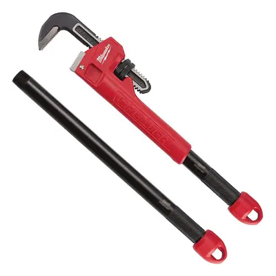 Milwaukee 22 48227314 Cheater Adaptable Pipe Wrench-3 Length Design, Red/Black