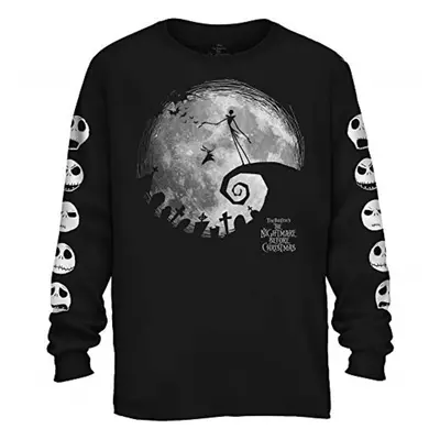 Disney Nightmare Before Christmas Nightmare Moon Long Sleeve Adult T-S