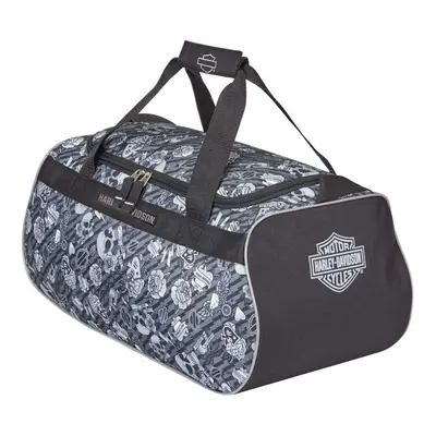 Harley Davidson Logo Sport Duffel Grey Tattoo One Size