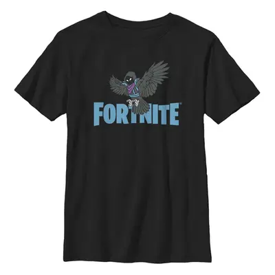 Fortnite Boys Wings of Fortnight TShirt Black XLarge