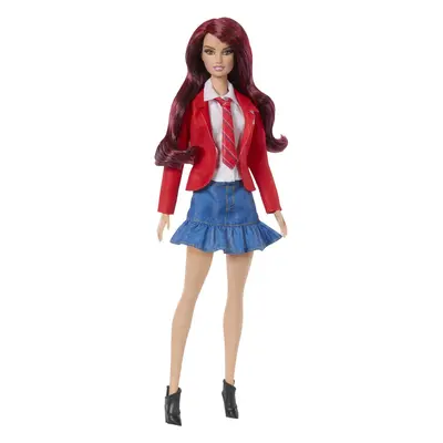 Barbie Roberta Doll Wearing Removable School Uniform with Boots Neckt