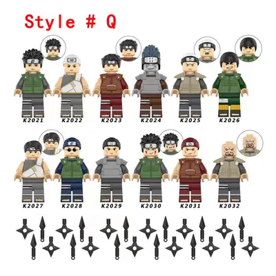 (12PCS-Q) Naruto Minifigures Kid's Toys Fit Lego