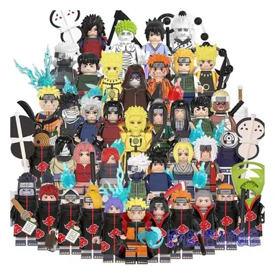 (40PCS-A+B+C+D+E) Naruto Minifigures Kid's Toys Fit Lego