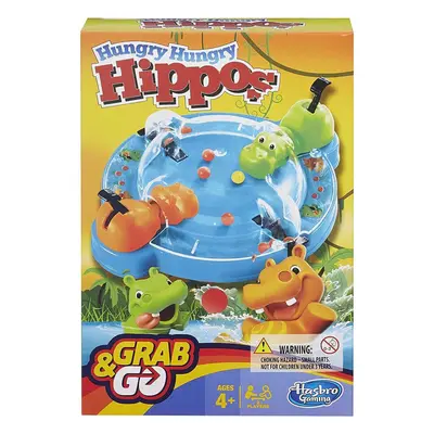 Hasbro Gaming Elefun and Friends Hungry Hippos Grab/Go Game