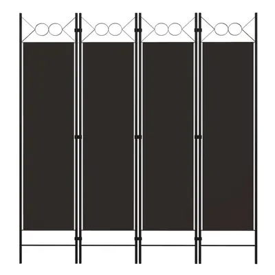 vidaXL 4-Panel Room Divider Brown 160x180 cm