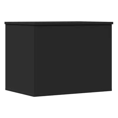 vidaXL Storage Box Blanket Box Storage Chest Toy Box Black Engineered Wood