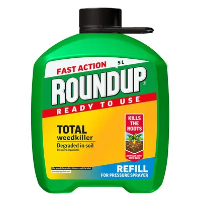 Roundup Fast Action Total Weedkiller, Litre Refill