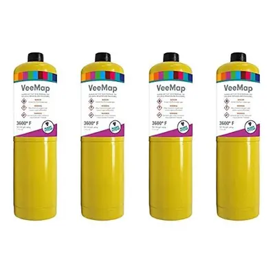 Mark Vitow VMAP4 x VMAP VeeMap MAPP Style Gas Cylinder, Yellow, 400g, Units