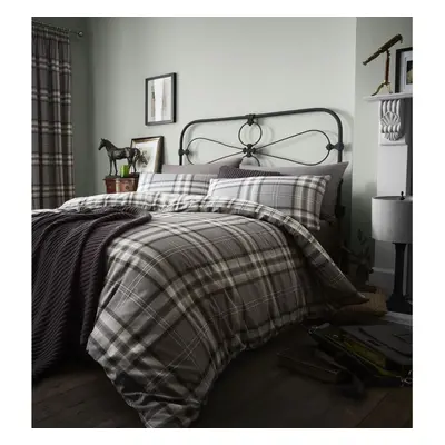 Catherine Lansfield Kelso Easy Care King Duvet Set Charcoal