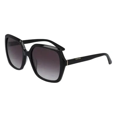 Calvin Klein Women's CK20541S Square Sunglasses Black/Smoke Gradient