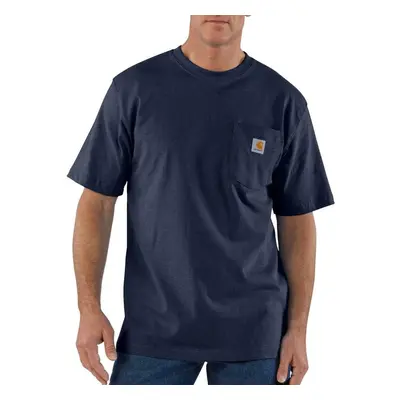 CarharttmensLoose Fit Heavyweight Short-Sleeve Pocket T-ShirtNavy Heat