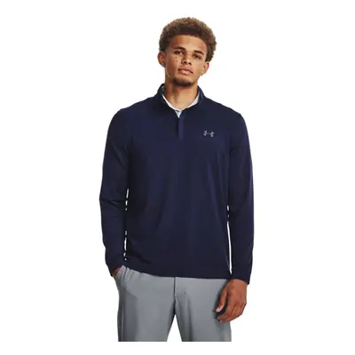 Under Armour Mens Playoff 1/4 Zip Long-Sleeve T-Shirt (410) Midnight