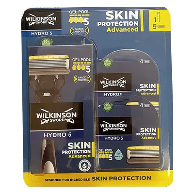 Wilkinson Sword Hydro Blades - Pack of Handle and Razor Blades Men Shaving kit - Quality Razors 