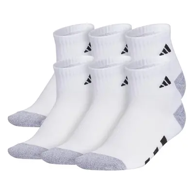 adidas Athletic Cushioned Quarter Socks (6-Pair) for Kids Boys and Gi