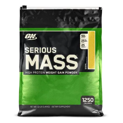 Optimum Nutrition Serious Mass Weight Gain Powder, 5.44 kg - Banana