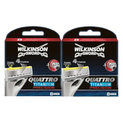 Quattro Titanium Precision Razor Blades - Pack of