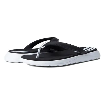 adidas Women's Comfort Flip Flop Slide Sandal White/Black/White