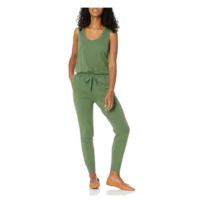 Amazon Essentials Womens Studio Terry Fleece Jumpsuit (Available in Plus Size) Military green XX