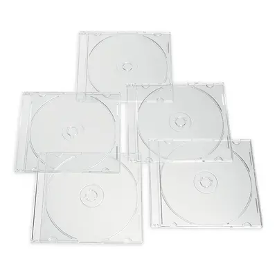 Verbatim CD DVD Blu-Ray Clear Slim Jewel Cases 5.2 mm - Pack