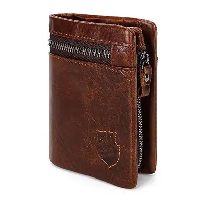 Mens Leather Wallet, YumSur Genuine Leather Wallet, RFID Blocking Men's Wallets Credit Card Hold