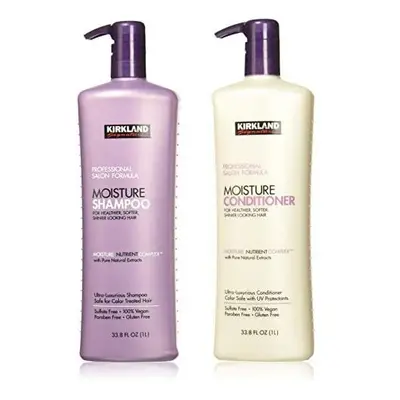 Salon Formula Moisture Shampoo 33.8 Oz & Conditioner 33.8 Oz by Kirkland Signature