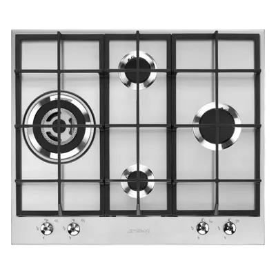 Smeg Classic PX364L 60cm Gas Hob - Stainless Steel