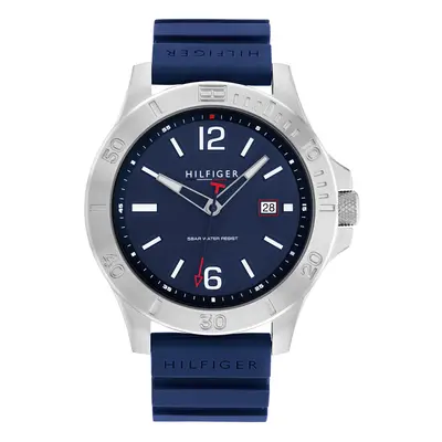 Tommy Hilfiger Men's Quartz Stainless Steel and Silicone Strap Watch