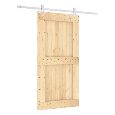 vidaXL Sliding Door with Hardware Set Interior Door Barn Door Solid Wood Pine