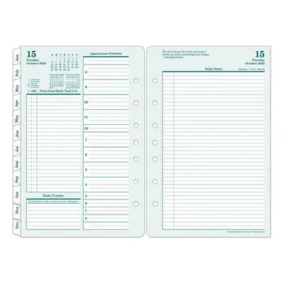 FranklinCovey - Original Two Page Per Day Ring-Bound Planner (Classic Oct - Sep 2025)