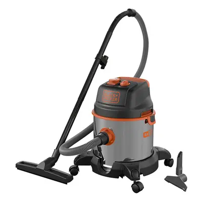 Black+Decker BXVC20XTE 20L 1.4KW Wet Dry Vacuum 18KPA Stainless Steel