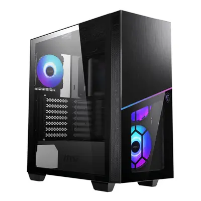 MSI MPG SEKIRA 100R Mid Tower Gaming 'Black, 4x 120mm ARGB, Mystic Light Sync, Channel ARGB Hub,