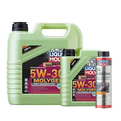 LIQUI MOLY - MOLYGEN NEW GENERATION 5W-30 DPF - 5L + Oil Additive 300ml