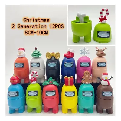 (Christmas 2) Among Us 7&12PCS/SET Toy Decoration Christmas Gift