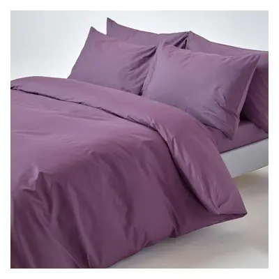 Homescapes King Size Grape Purple Egyptian Cotton Duvet Cover Set TC