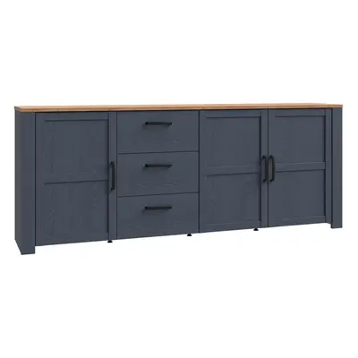 Bohol Large Sideboard in Riviera Oak/Navy