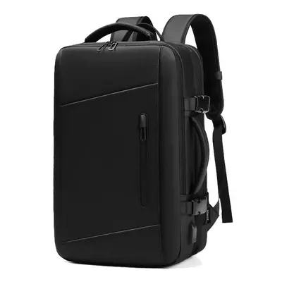 (Black) Travel Backpack Men Women Expanded Large Capacity Bag Hiking Business Laptop Backpacks U