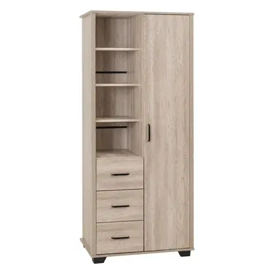 Oliver Door Drawer Open Shelf Wardrobe Light Oak Effect