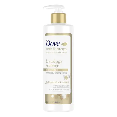 Dove Hair Therapy Shampoo for Damaged Hair Breakage Remedy Hair Shampoo with NutrientLock Serum 