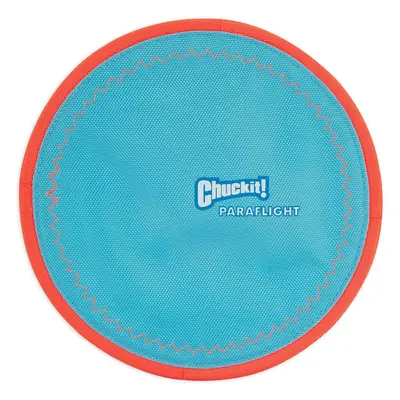 ChuckIt! Paraflight Flying Disc Dog Toy Large (9.75"") Orange And Bl