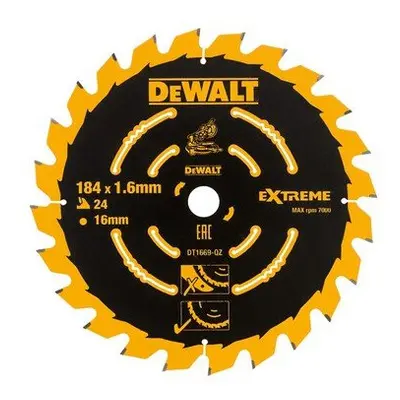 DeWalt DT1669-QZ Cordless Mitre Saw Blade For DCS365 x 16mm x 24T Coarse