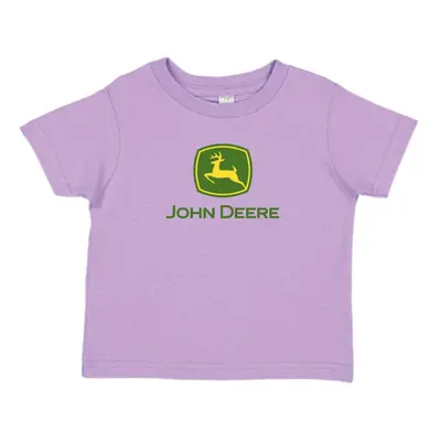 John Deere Youth Girl Logo Tee-Lavender-XL