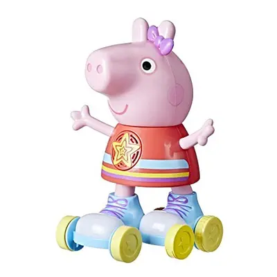 Roller Disco Peppa Toy with Pull-and-Go Action; 28-cm Tall with Lights, Speech, Music; Ages and 