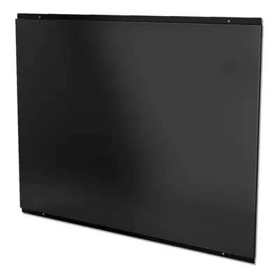 CDA CSB9BL 90cm x 75cm Black Square Metal Kitchen Splashback