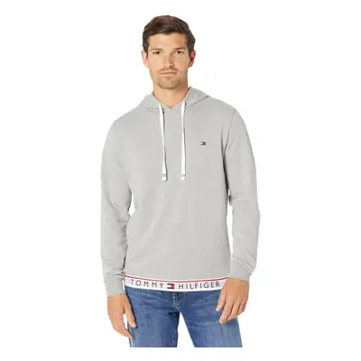 Tommy Hilfiger Mens Modern Essentials French Terry Sleepwear Hoodie Heather Small